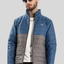 ADRO Men Colourblocked Windcheater Bomber Jacket image 1