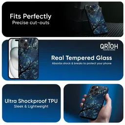 QRIOH Floral Printed Apple iPhone 16e Back Case Mobile Accessories image 4