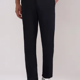 Greenfibre Men Mid Rise Slim Fit Flat-Front Chinos Trousers-picture-25