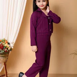 IKONIC FASHION Girls Shoulder Straps Basic Jumpsuit image 2