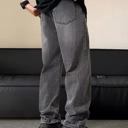 StyleCast x Revolte Men Relaxed Fit Light Fade Jeans image 4