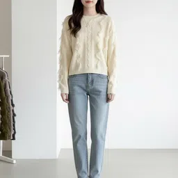 HERE&NOW Women Long Sleeves Round Neck Sweater-picture-16