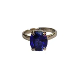 RAVIOUR LIFESTYLE Unisex Original Blue Sapphire Neelam JGL Certified Finger Ring-image-1