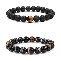 BEECELL CREATION Set Of 2 Artificial Beaded Elasticated Bracelet-picture-38