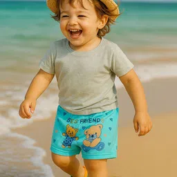 CORTICA Unisex KidsPack of 3 Regular Fit Mid-Rise Graphic Printed Ben 10 Shorts image 4