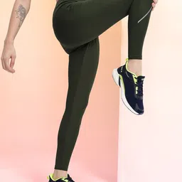 HRX by Hrithik Roshan Women Mid-Rise Cropped Training Tights with Reflective Elements-picture-15
