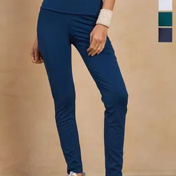 COLOR CAPITAL Women Pack of 4 Skin Fit Ankle Length Antimicrobial Sports Tights-image-72