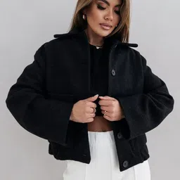 DressBerry Women Striped Sporty Jacket-image-6