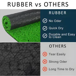 Kuber Industries Green Water Absorbing Door Mat image 4