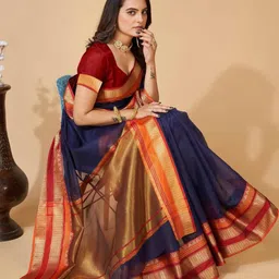 VARNI FABRICS Woven Design Zari Kota Saree image 2