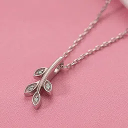 Studio Voylla 925 Sterling Silver Pendant With 0.03 Carat Lab-Grown Diamond - 2.31 g-picture-10