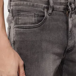 The Roadster Life Co. Men Bootcut Fit Heavy Fade Stretchable Jeans image 2