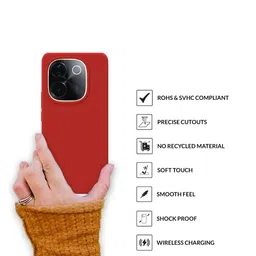 SPRIG Solid Printed Vivo T3 Pro 5G Back Case Mobile Accessories image 4