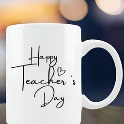 ZINGY GIFTS White & Black Printed Ceramic Glossy Mugs Set of Cups and Mugs image 2