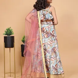 Jogmaya Fashion Girls Printed Ready to Wear Lehenga & Blouse With Dupatta image 4