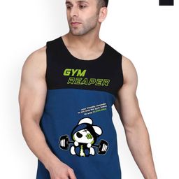 SLOWLORIS Men Pack Of 2 Printed Bio-Wash Gym-picture-43