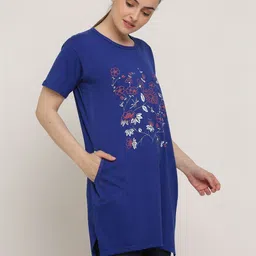 DDASPRATION Women Floral Printed Pockets T-shirt image 2