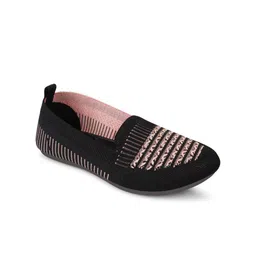 CAFONE Footwear Women Woven Design Slip-On Sneakers image 1