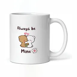 Mr UVD White Cartoon Characters Printed Ceramic Glossy Mug 325 ml-picture-24