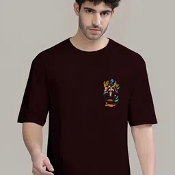 Kushi Flyer Men Graphic Printed Round Neck Relaxed Fit T-shirt-picture-10