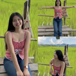 quintessentials Casual Sleeveless Checkered Women Red Top image 4