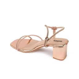 DressBerry Party Block Sandals with Buckles image 4