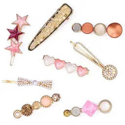 HANDBAG COLLECTION Women Embellished Alligator Hair Clip-image-85