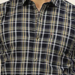 JADEBERRY Men Classic Slim Fit Tartan Checks Opaque Checked Casual Shirt image 2