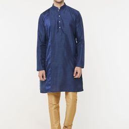 Arihant Rai Sinha Men Printed Regular Pure Silk Kurta with Churidar-picture-46