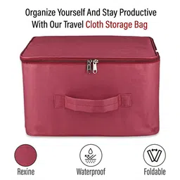 Kuber Industries Maroon 6 Pieces Reusable Drawer Organiser image 3