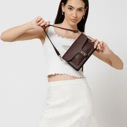 Berrylush Textured PU Sling Bag image 3