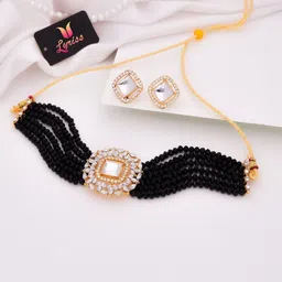 Anouk Gold-Plated American Diamond Studded Jewellery Set-picture-42