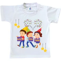 Cute Pals Kids-Unisex White Cotton Graphic Printed Tshirts-image-64