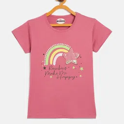 Fort Divine girls Rainbow printed top BRICK-picture-35