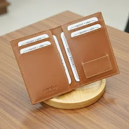 men mania Men Trendy, Casual, Travel, Formal, Evening/Party, Ethnic Tan Genuine Leather RFID Wallet-picture-31