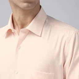 Van Heusen Custom Fit Textured Pure Cotton Formal Shirt image 2