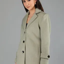 HONNETE Women Single Breasted Regular Fit Winter Coat image 3