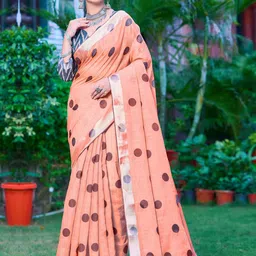 Anouk Rustic Polka Dot Printed Sungudi Saree-picture-16