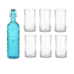 SOMIL Blue Glass Airtight Can Bottle-picture-19