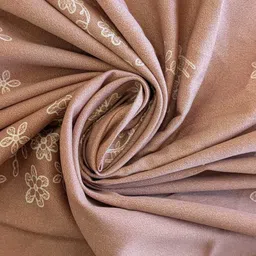 Threadwear Peach-Coloured Floral 400 TC Bedsheet with 2 Pillow Covers image 2