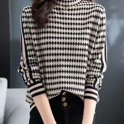 HERE&NOW Women High Neck Pullover-picture-26