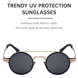 AUGEN Unisex Round Sunglasses with UV Protected Lens VI-SG-232-C2 image 5