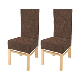 Yellow Weaves Set Of 2 Self-Design Chair Covers-image-35