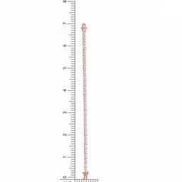 KAI JEWEL Women 92.5 Silver CZ-Stone Rose Gold-Plated Rectangle Baguettes Link Bracelet image 2