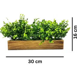 Dekorly Green Plastic Artificial Flowers & Plants With Pot image 2