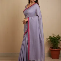 Brynbrit Woven Design Pure Cotton Khadi Saree image 5