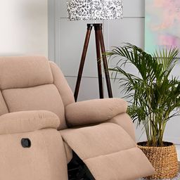 Duroflex Avalon - Rocking & Revolving Single Seater Fabric Manual Recliner-picture-32