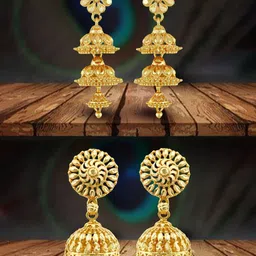 VIVASTRI Women Gold-Plated Alloy Earrings-picture-38
