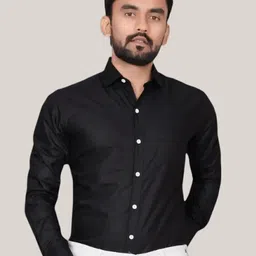 YASA CREATION Men Solid Cotton Casual Shirt-picture-25