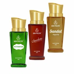 JOHN PHILLIPS Set of 3 Eau De Parfum 60 ml each - Attarful + Chocolate + Sandal-picture-19
